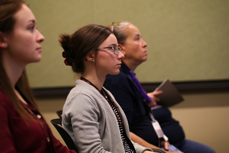 Attendees during a breakout session